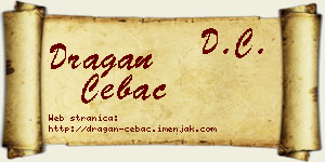 Dragan Čebac vizit kartica